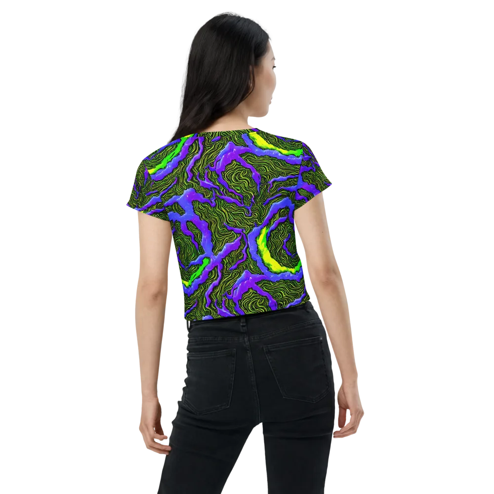 Ultraviolet Wild on Crop Tee — Back