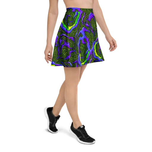 Ultraviolet Wild on a Skater Skirt