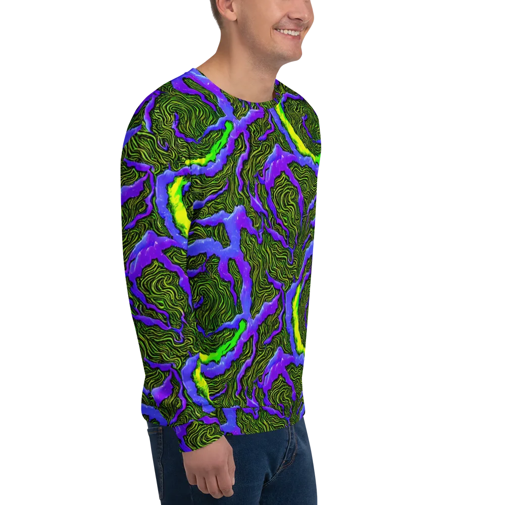 Ultraviolet Wild on Sweatshirt — Right Front