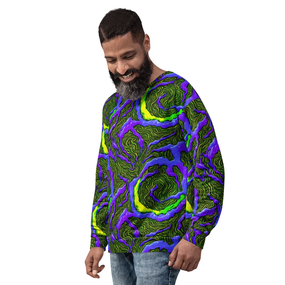 Ultraviolet Wild on Sweatshirt — Left Front
