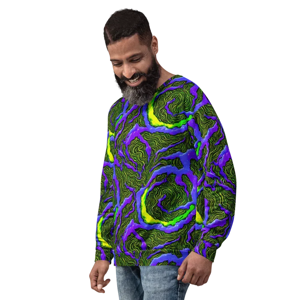 Ultraviolet Wild on Sweatshirt — Left Front