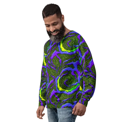 Ultraviolet Wild on a Sweatshirt
