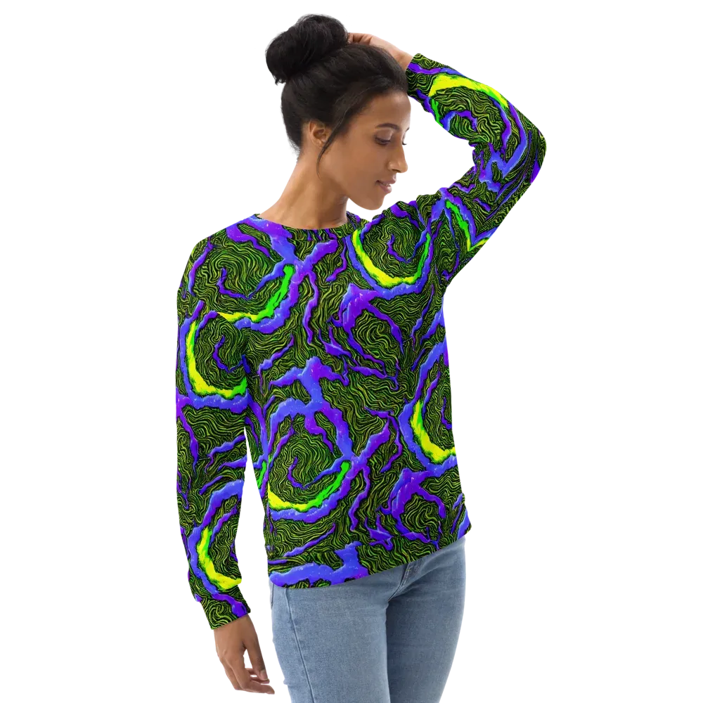 Ultraviolet Wild on Sweatshirt — Right Front