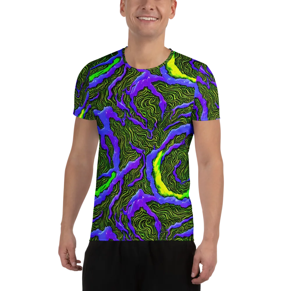 Ultraviolet Wild on Men's Athletic T-Shirt — Front