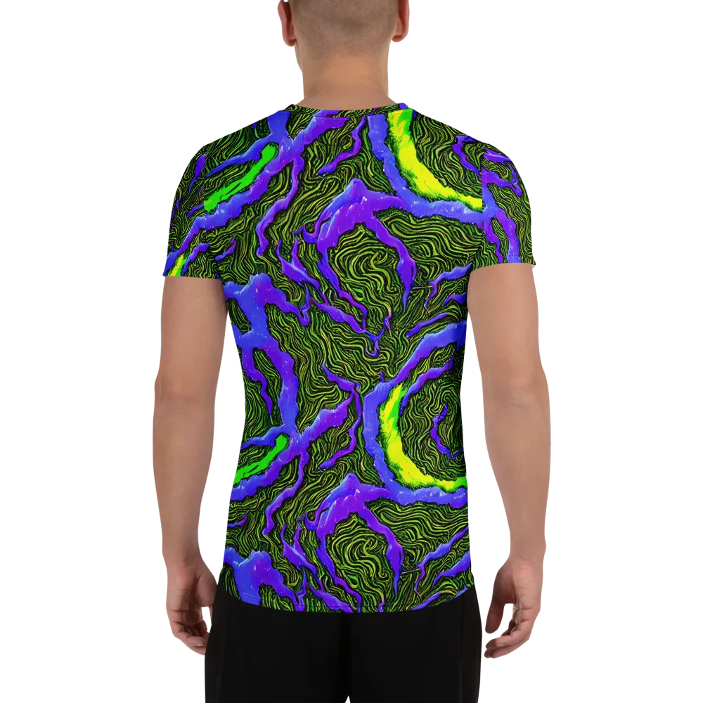 Ultraviolet Wild on Men's Athletic T-Shirt — Back