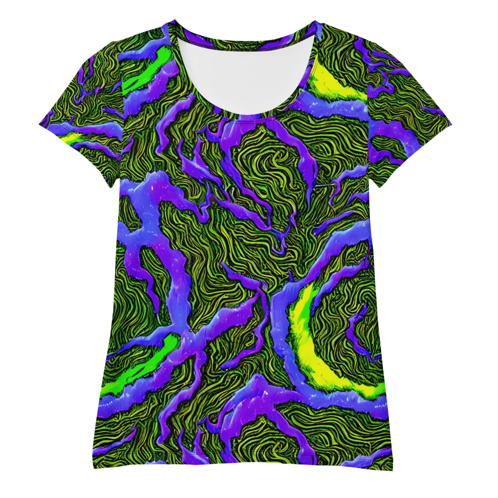 Ultraviolet Wild on Women's Athletic T-Shirt — Front