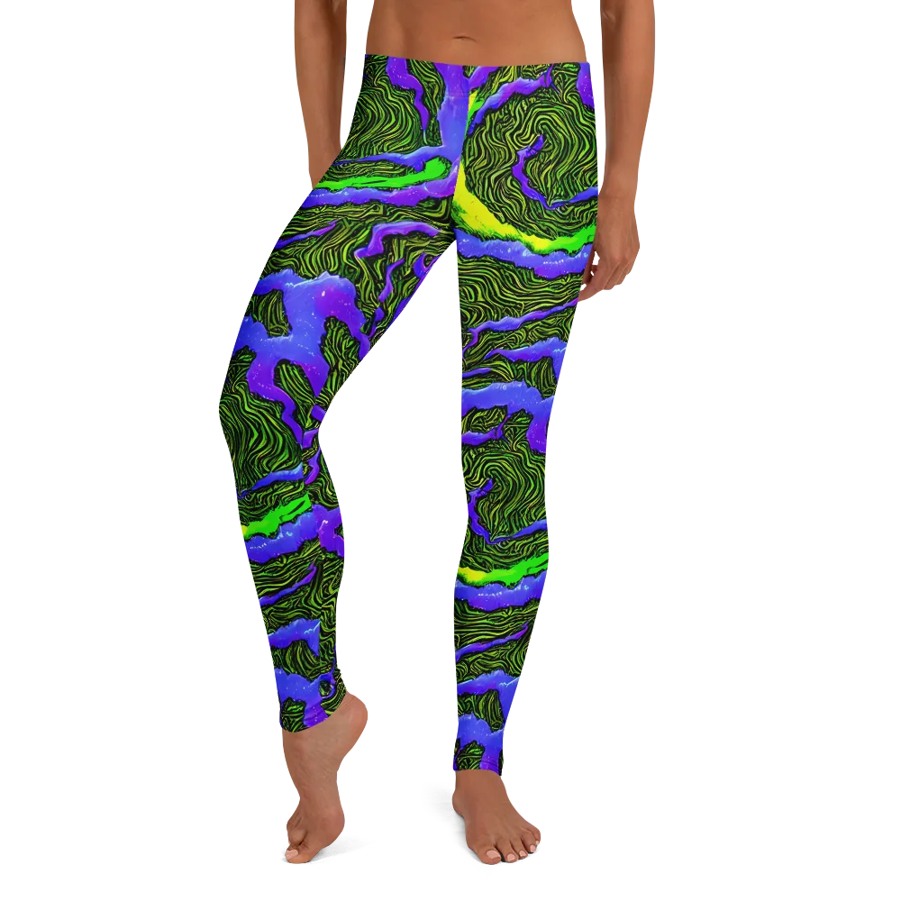 Ultraviolet Wild on Leggings — Front