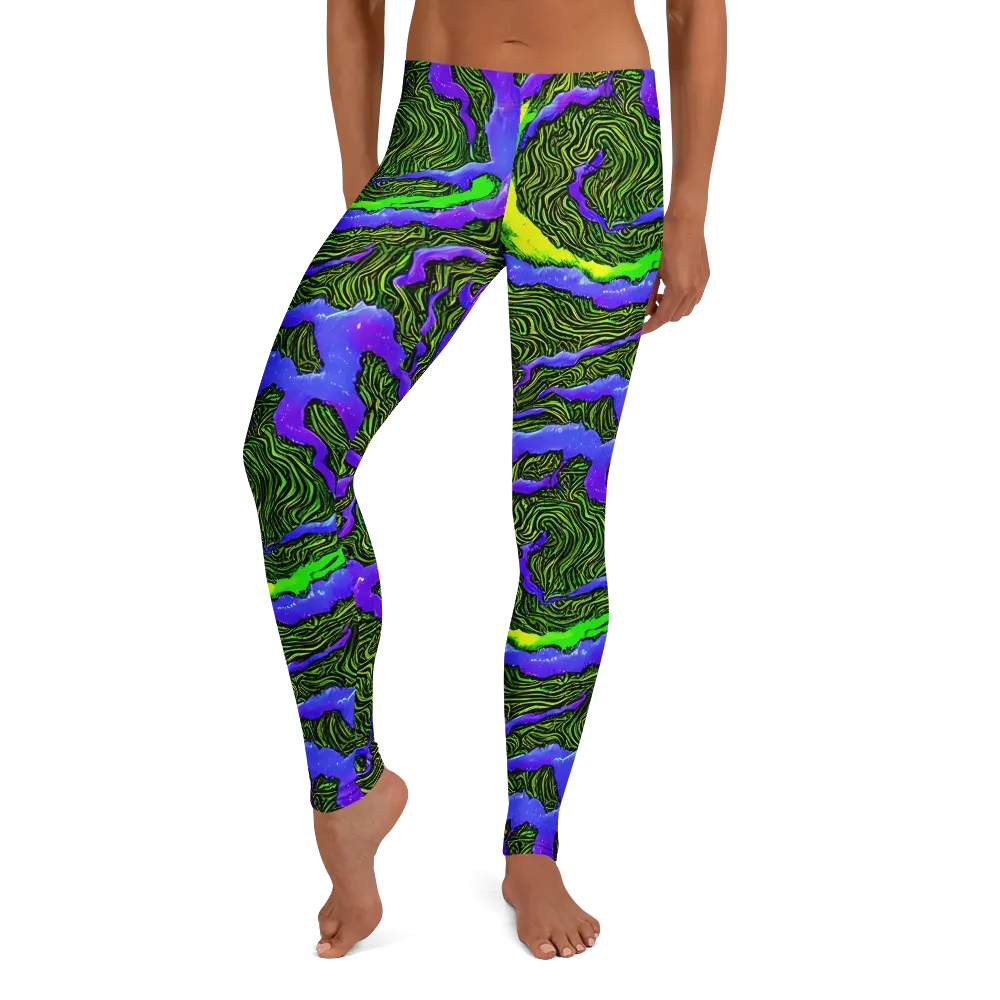Ultraviolet Wild on Leggings — Front