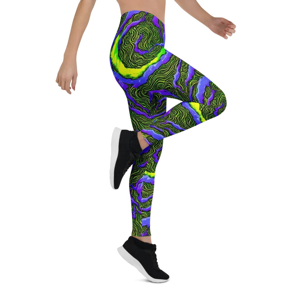 Ultraviolet Wild on Leggings — Right