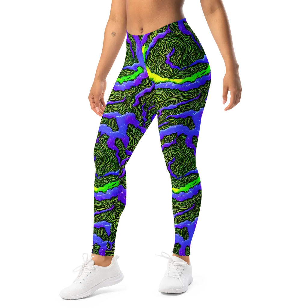 Ultraviolet Wild on Leggings — Left Front
