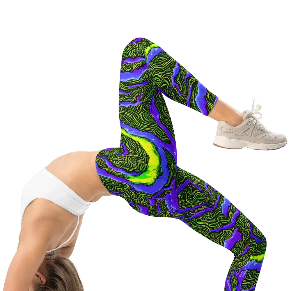 Ultraviolet Wild on Leggings — Right