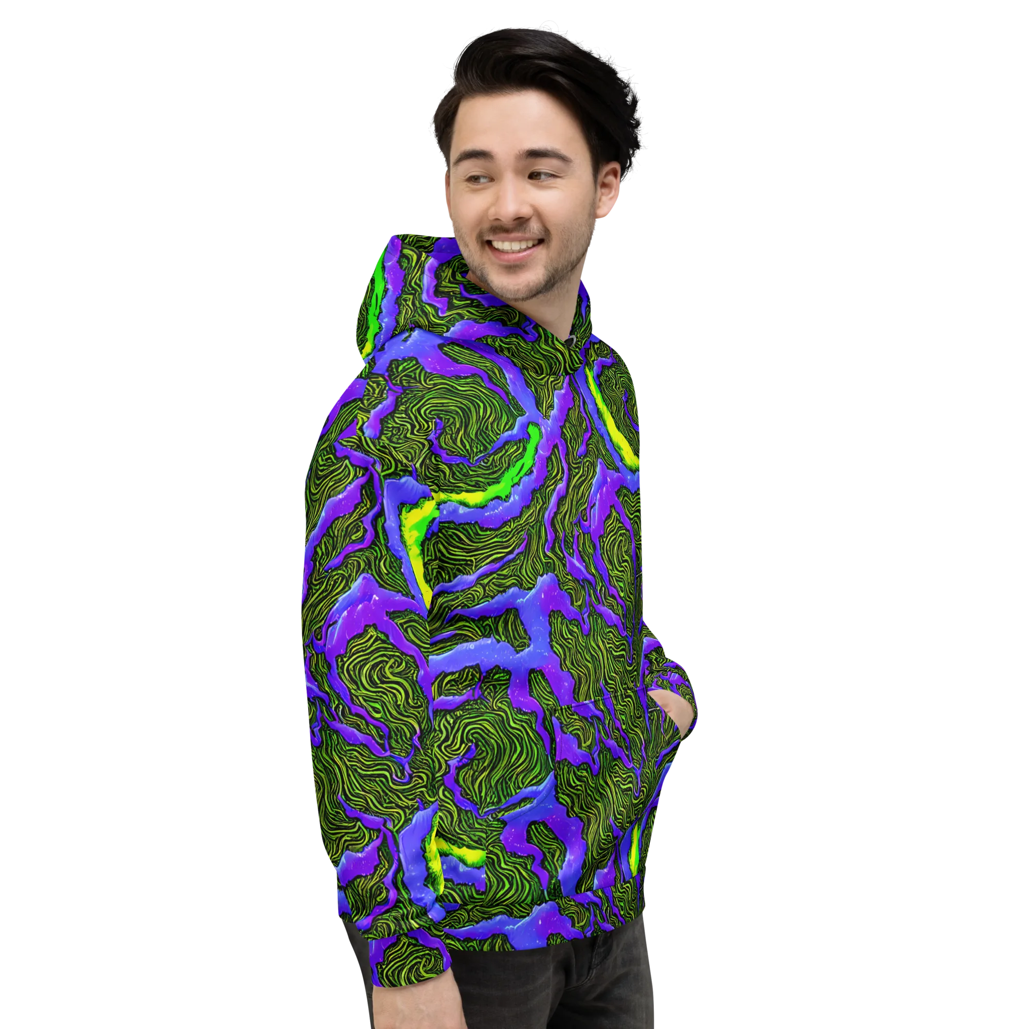 Ultraviolet Wild on Hoodie — Right
