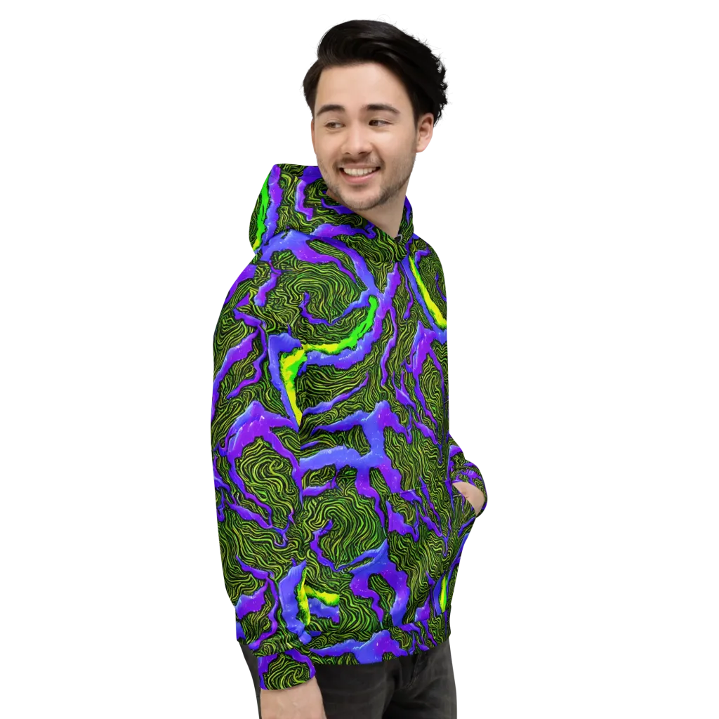 Ultraviolet Wild on Hoodie — Right