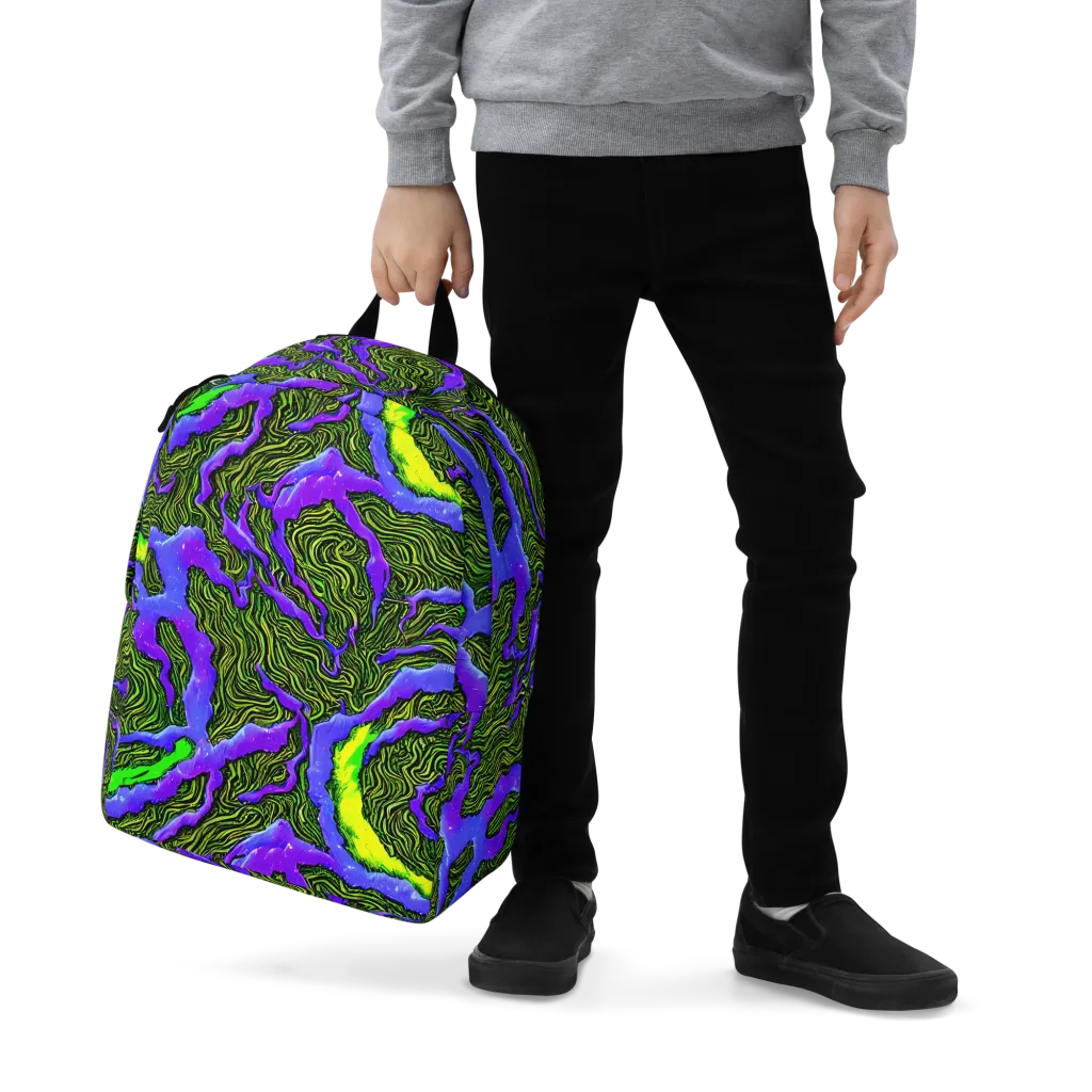 Ultraviolet Wild on Minimalist Backpack — Zoomed-in