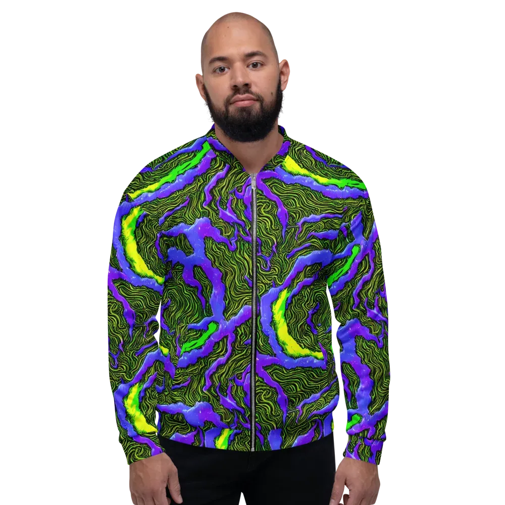 Ultraviolet Wild on Bomber Jacket — Front