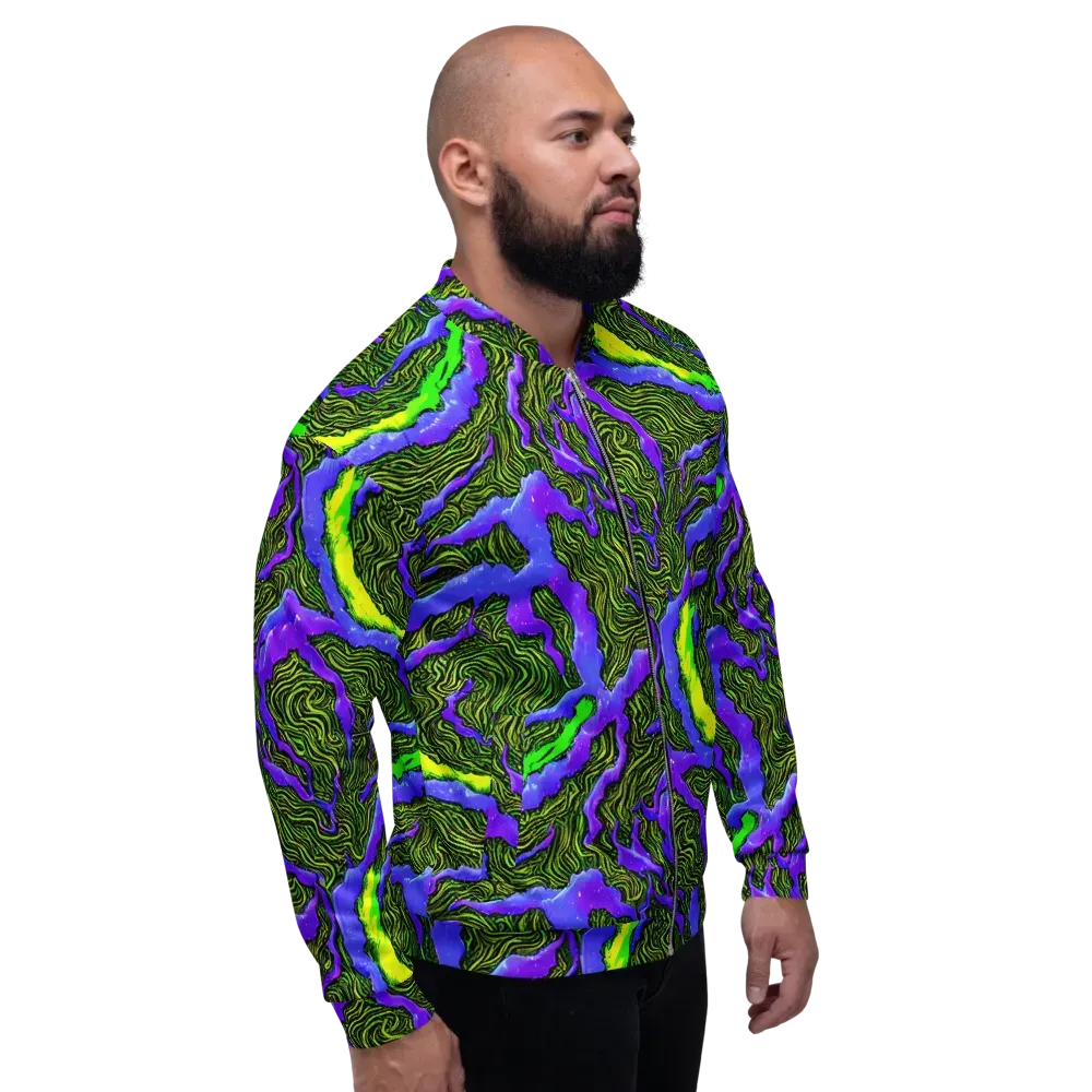 Ultraviolet Wild on Bomber Jacket — Right