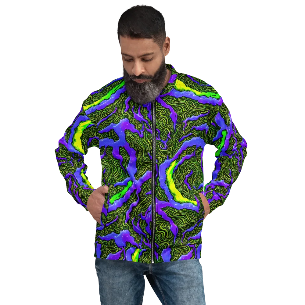 Ultraviolet Wild on Bomber Jacket — Front