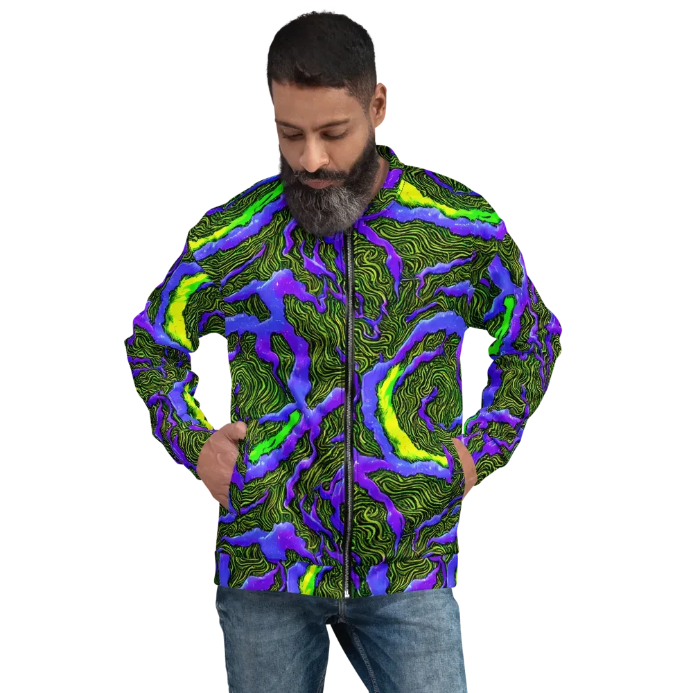 Ultraviolet Wild on Bomber Jacket — Front