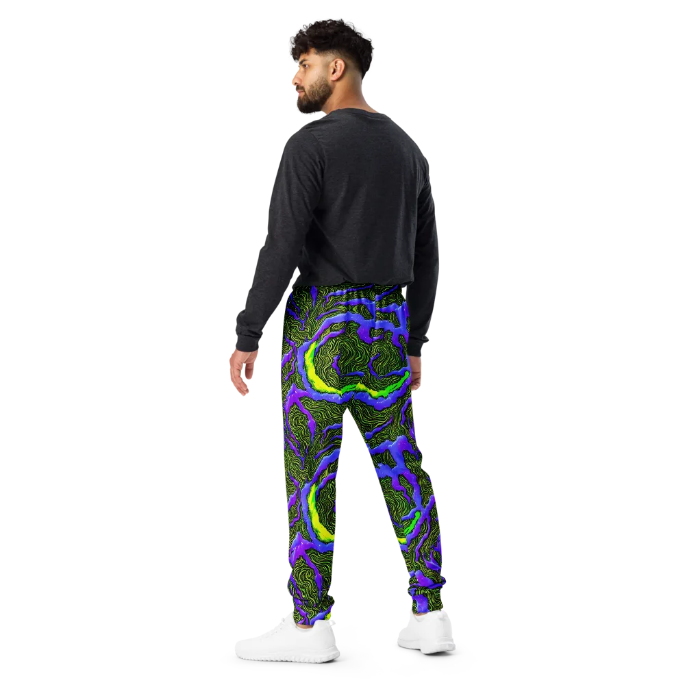 Ultraviolet Wild on Men's Joggers — Back