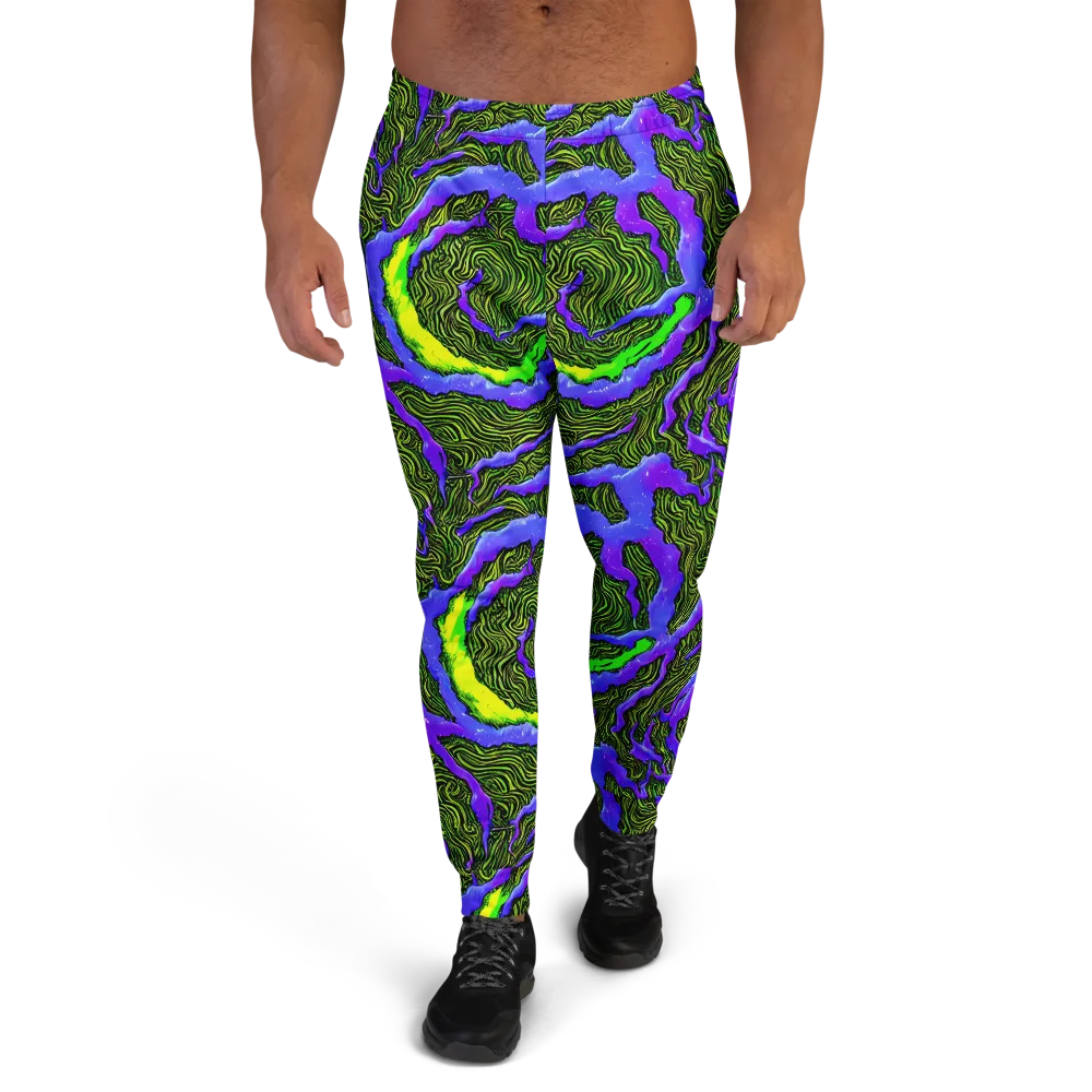 Ultraviolet Wild on Men's Joggers — Front