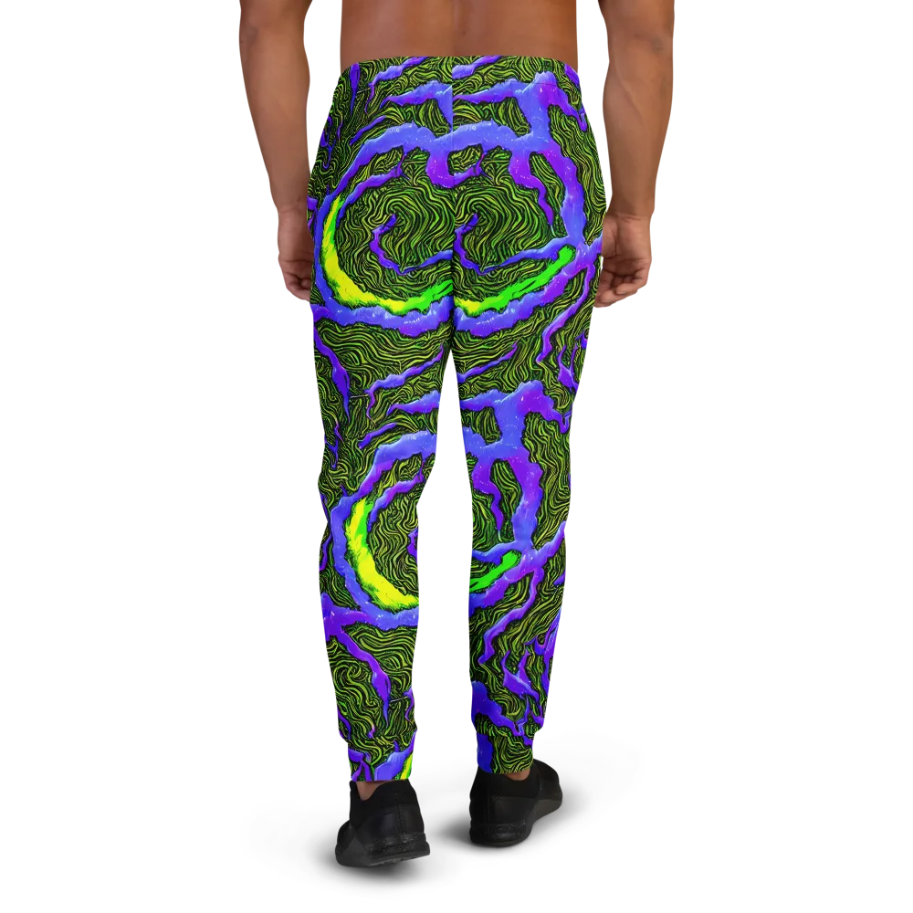 Ultraviolet Wild on Men's Joggers — Back