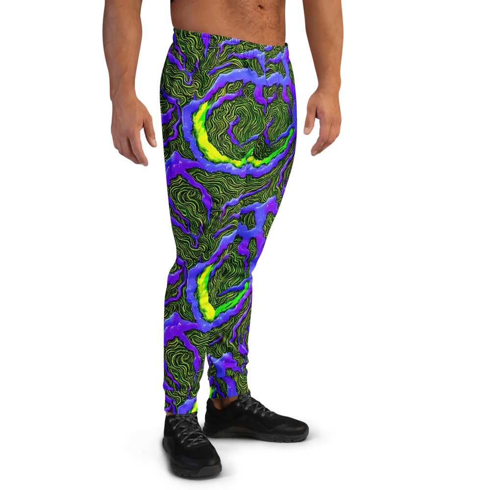 Ultraviolet Wild on Men's Joggers — Right