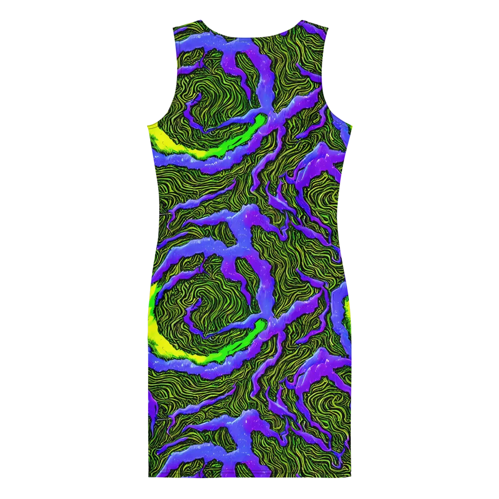 Ultraviolet Wild on Bodycon Dress — Back