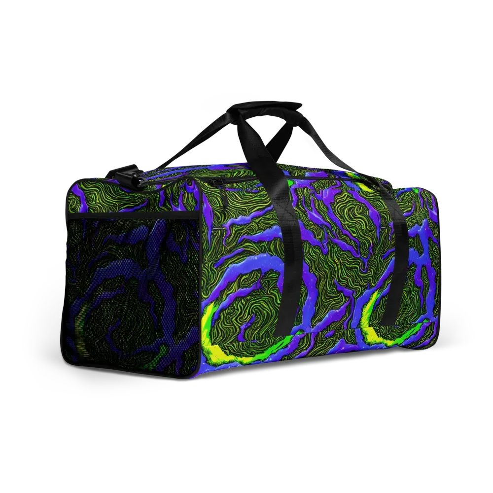 Ultraviolet Wild on Duffle Bag — Right Front