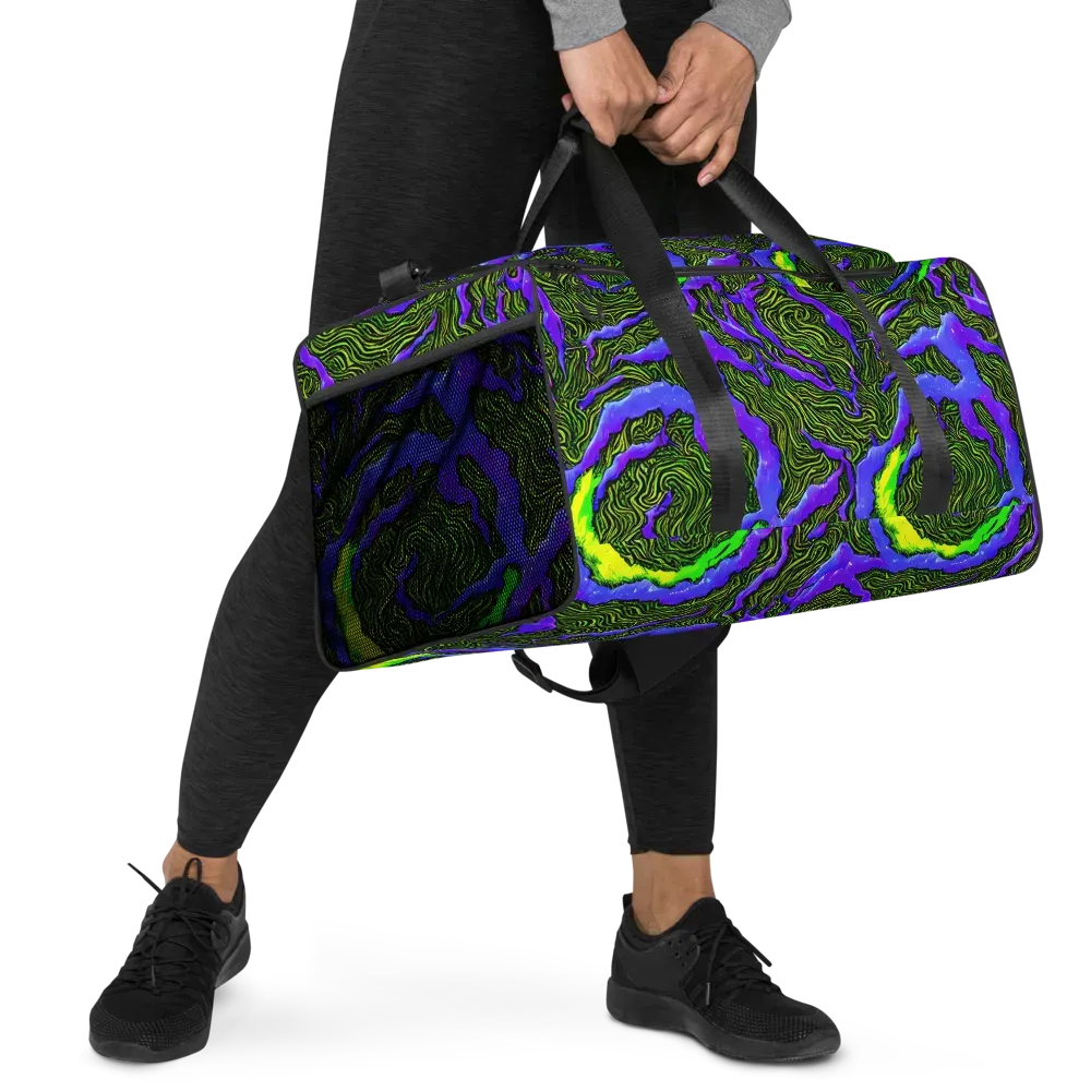Ultraviolet Wild on Duffle Bag — Right Front