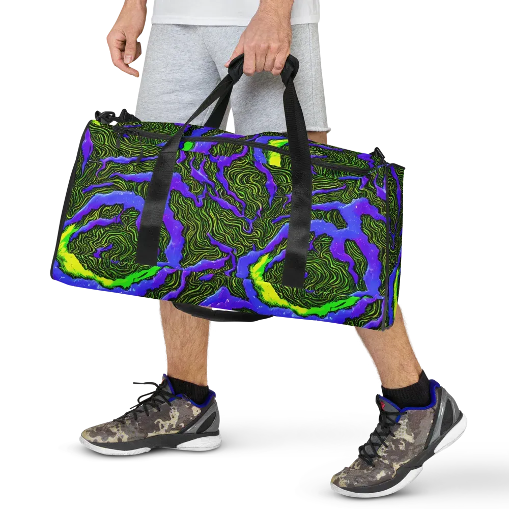 Ultraviolet Wild on Duffle Bag — Front