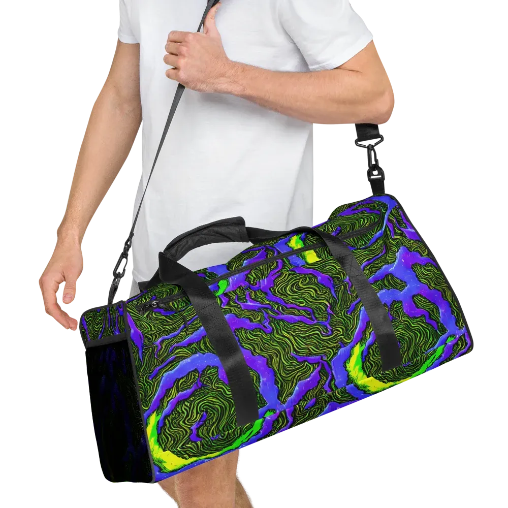 Ultraviolet Wild on Duffle Bag — Right Front