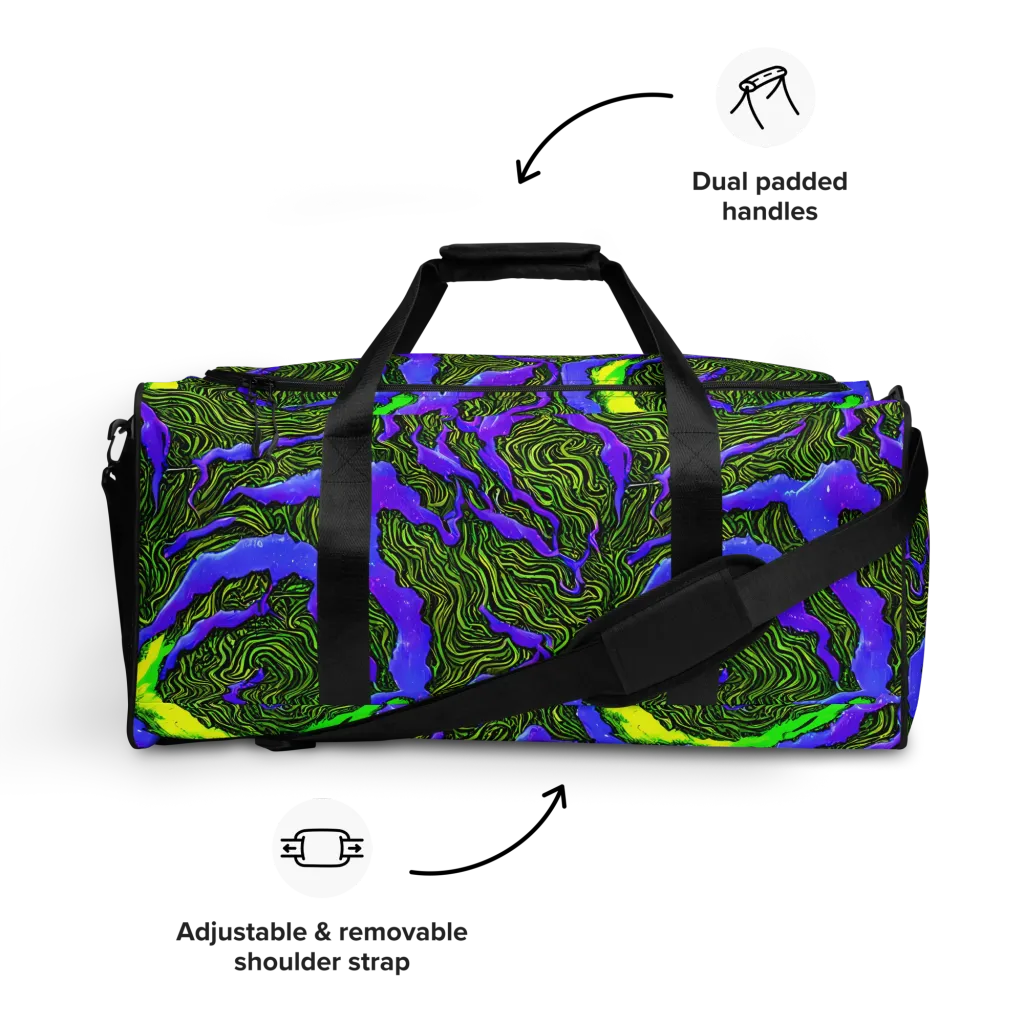 Ultraviolet Wild on Duffle Bag — Front