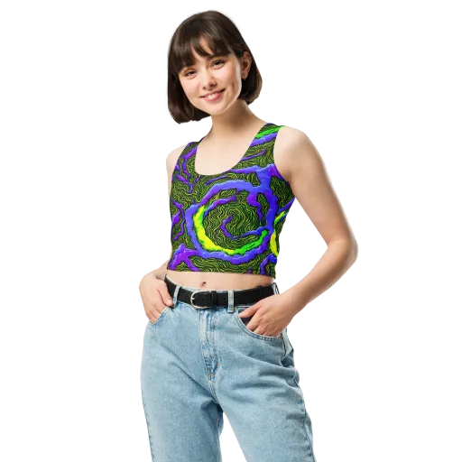 Ultraviolet Wild on a Crop Top