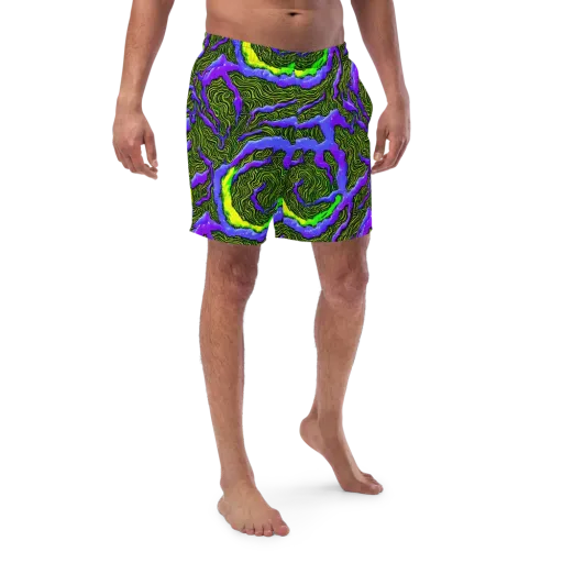 Ultraviolet Wild on a Swim Trunks