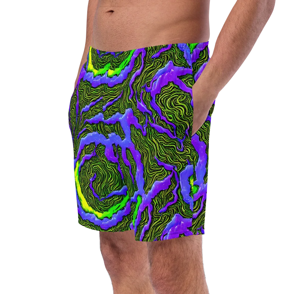 Ultraviolet Wild on Swim Trunks — Left Front