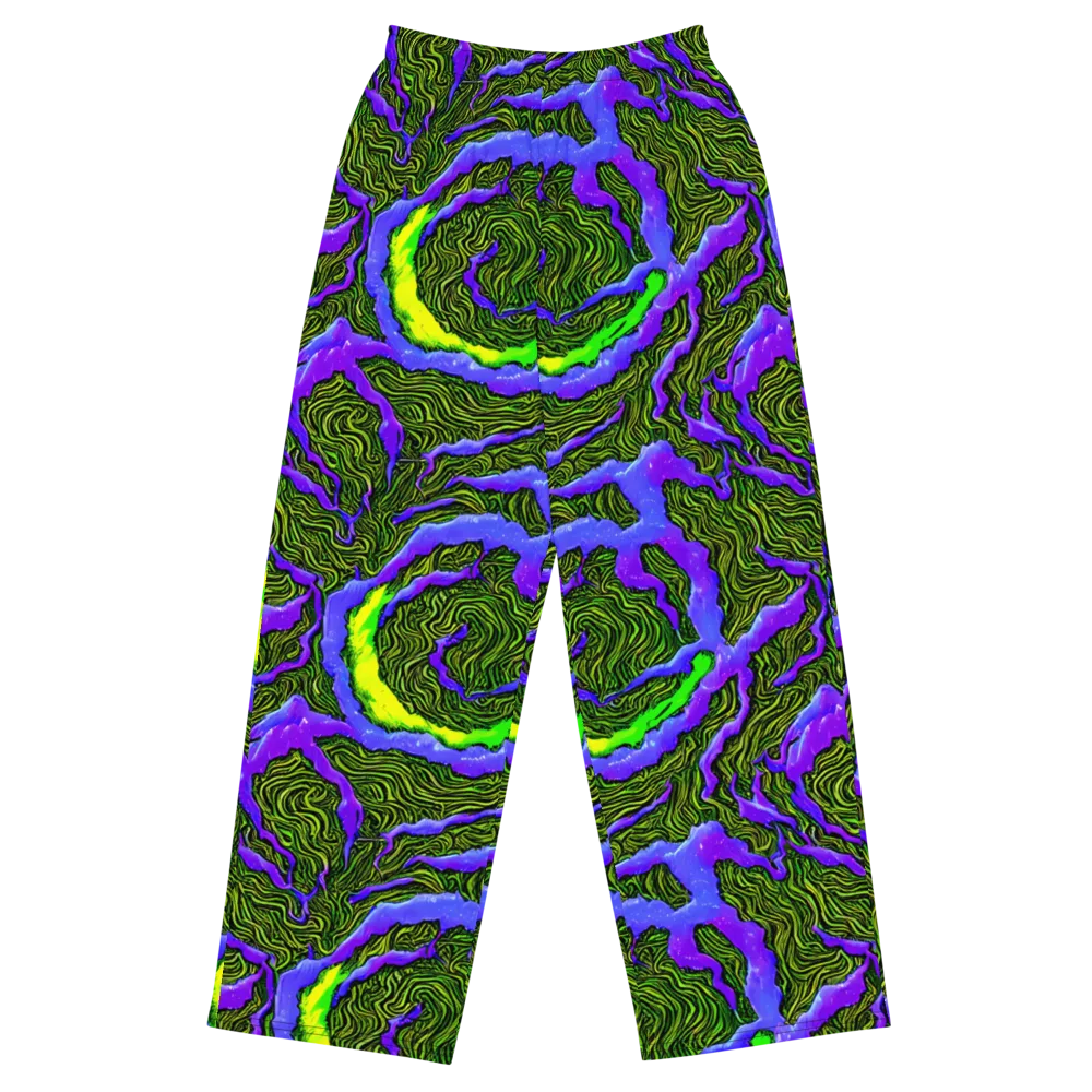 Ultraviolet Wild on Wide-Leg Pants — Front