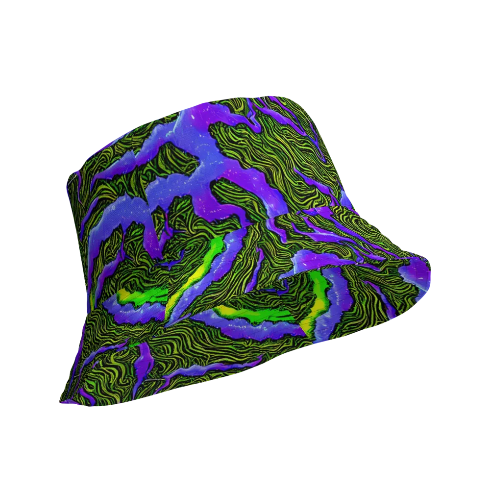 Ultraviolet Wild on Reversible Bucket Hat — Product details Outside