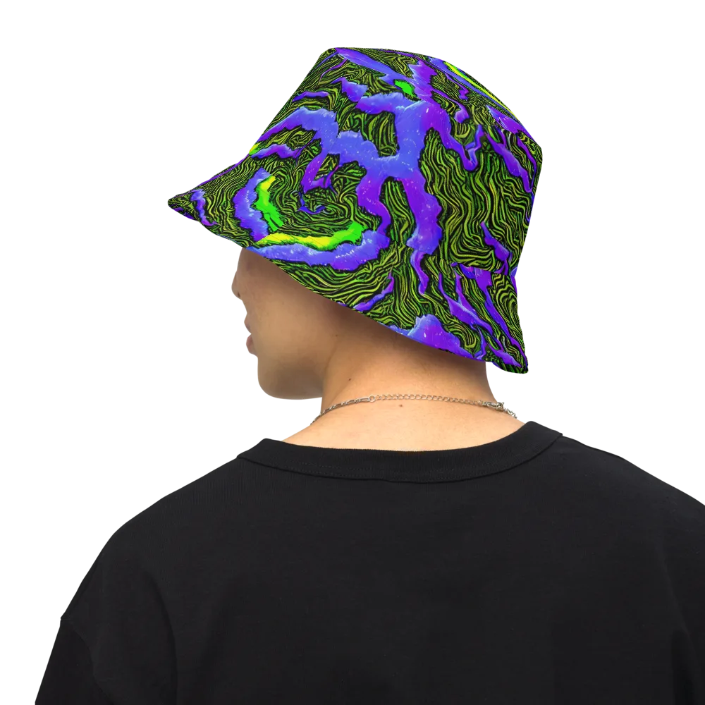 Ultraviolet Wild on Reversible Bucket Hat — Back Inside