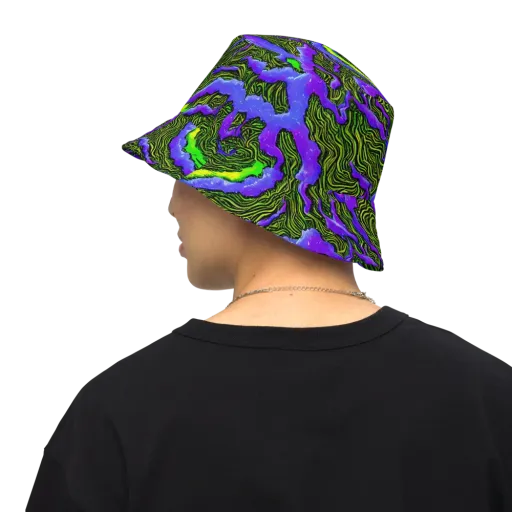 Ultraviolet Wild on a Reversible Bucket Hat