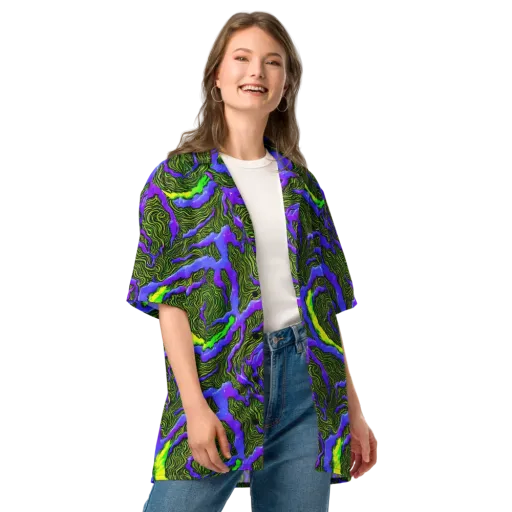 Ultraviolet Wild on a Button Shirt