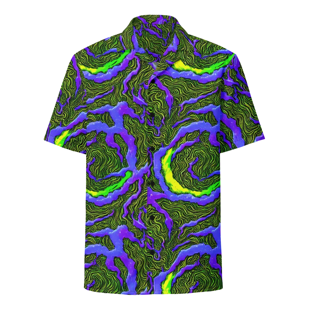 Ultraviolet Wild on Button Shirt — Front