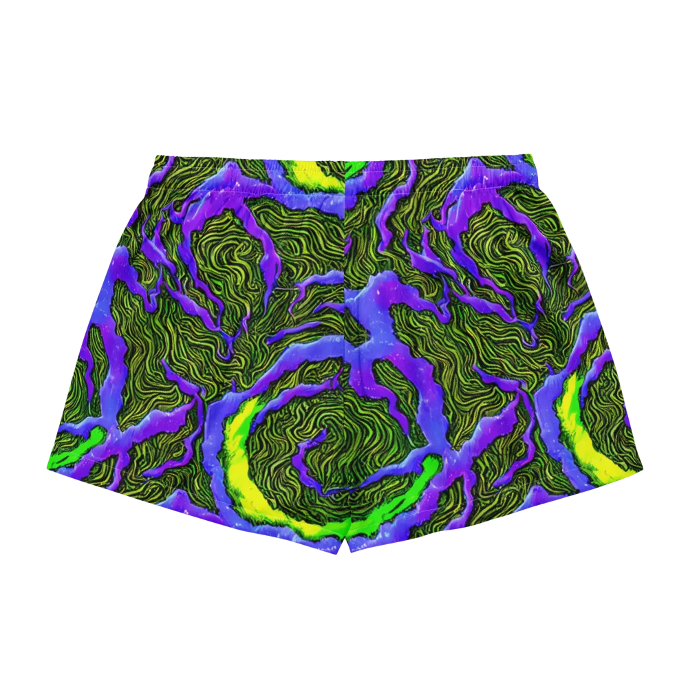 Ultraviolet Wild on Women's Pajama Shorts — Back