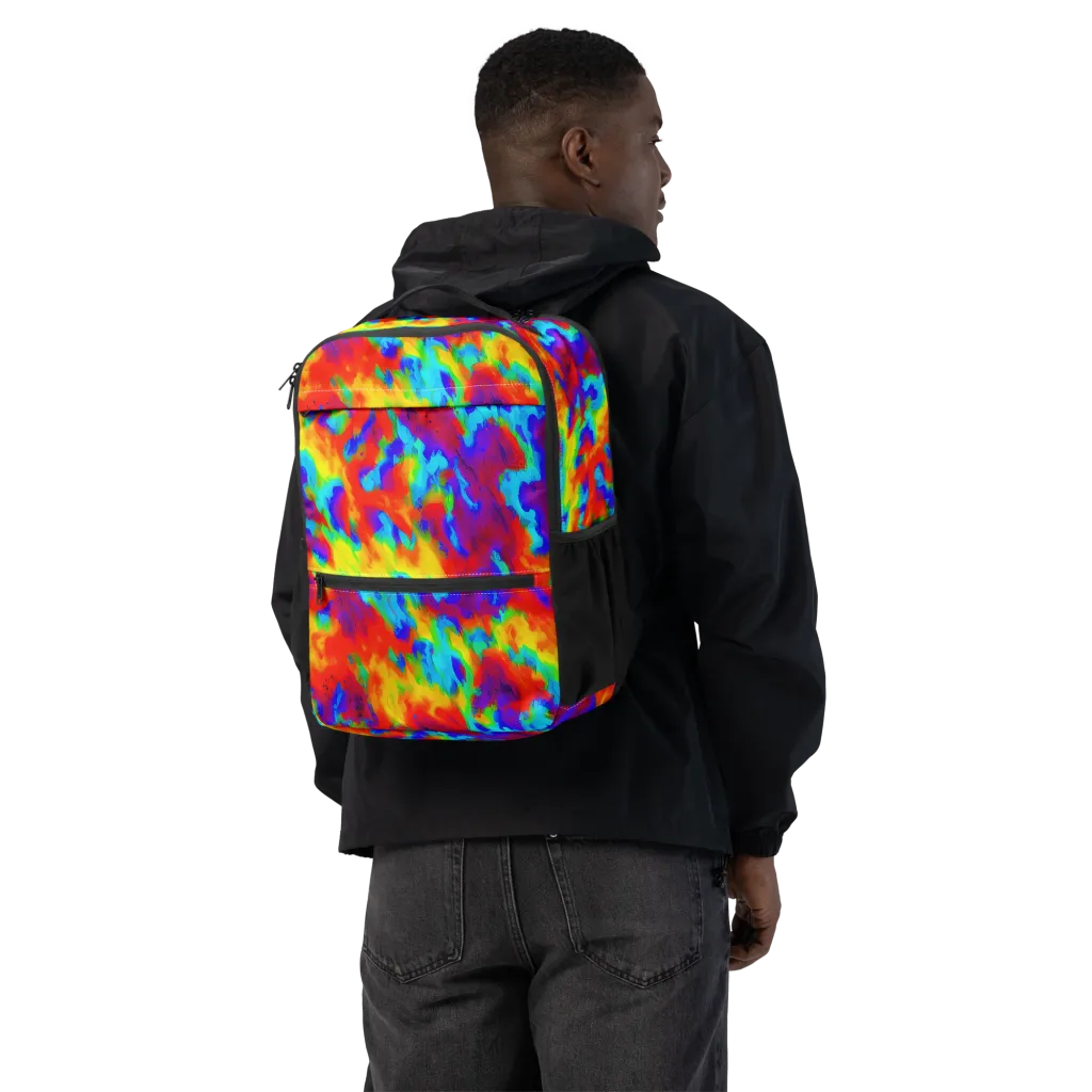 Flame Spectrum on Utility Backpack — Back