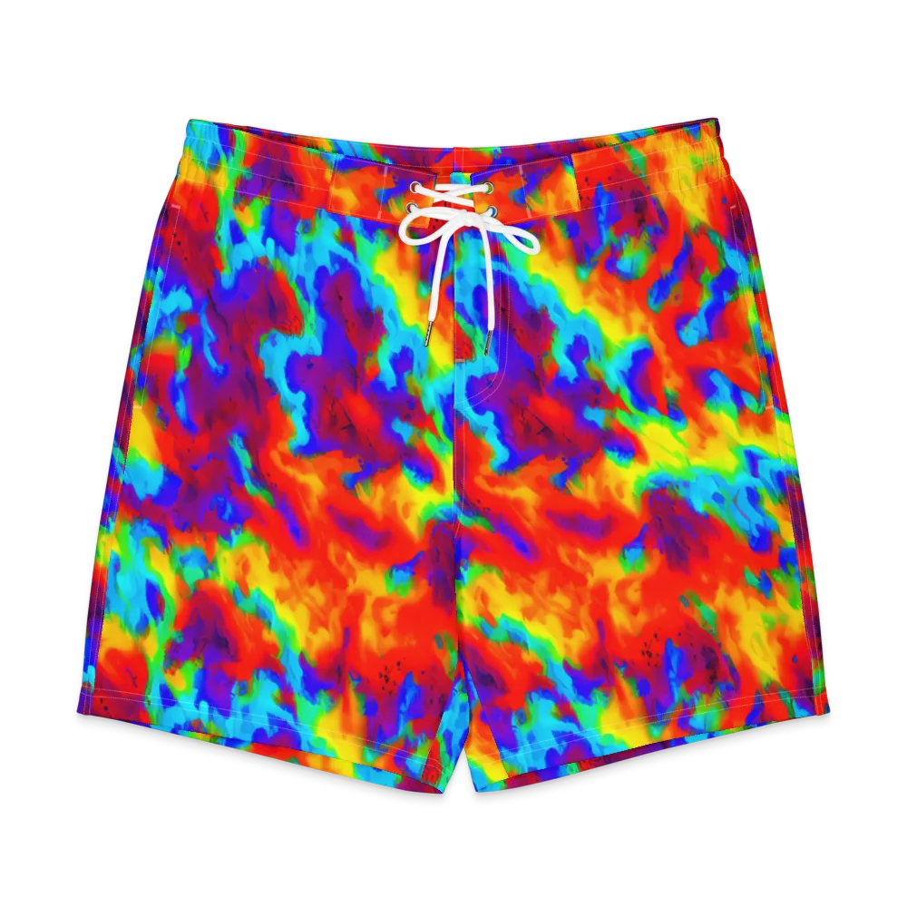 Flame Spectrum on Men's Board Shorts — Front