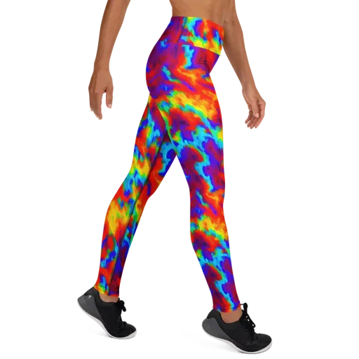Flame Spectrum on a Yoga Leggings