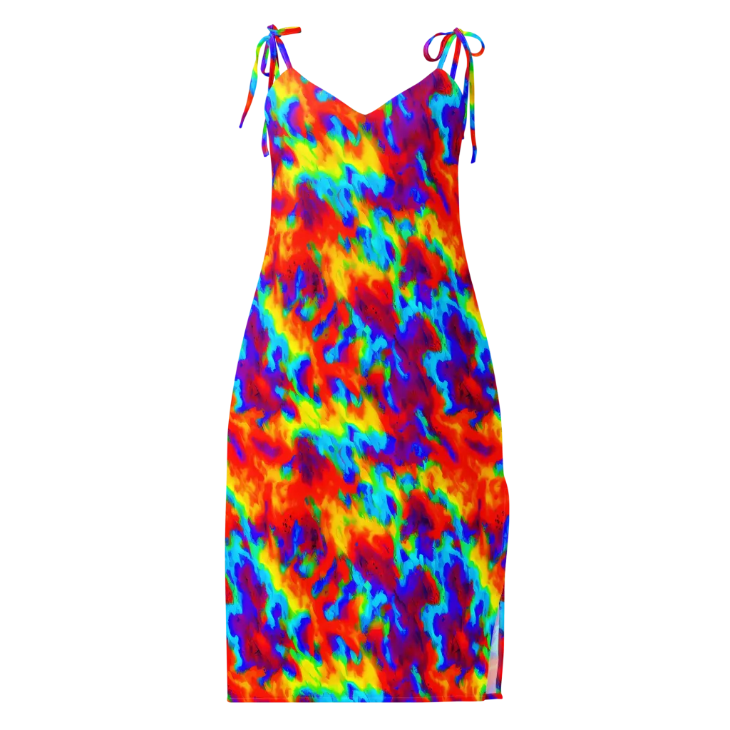 Flame Spectrum on Slip Dress — Front