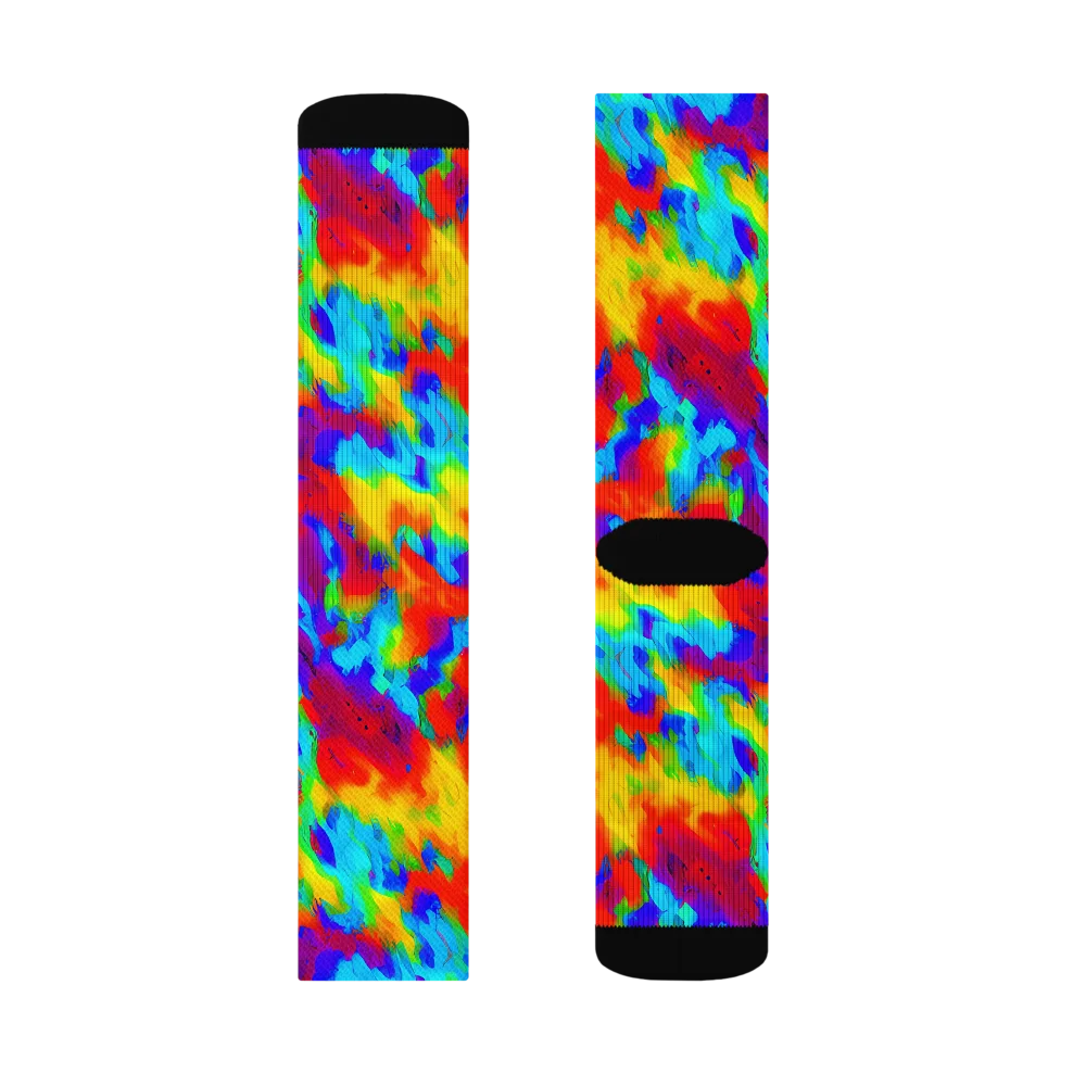 Flame Spectrum on Socks — Left Sock