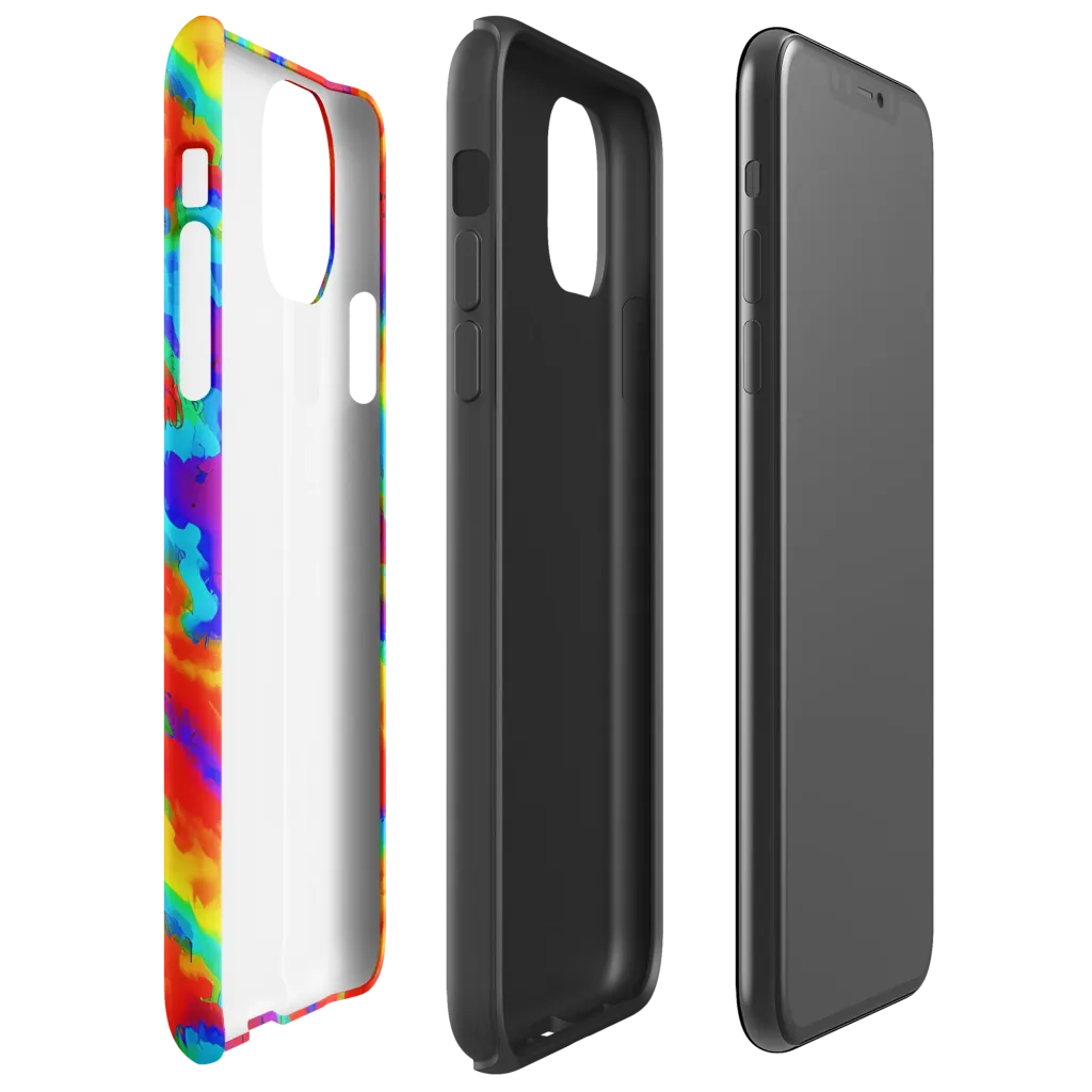 Flame Spectrum on Tough Case for iPhone® — Right