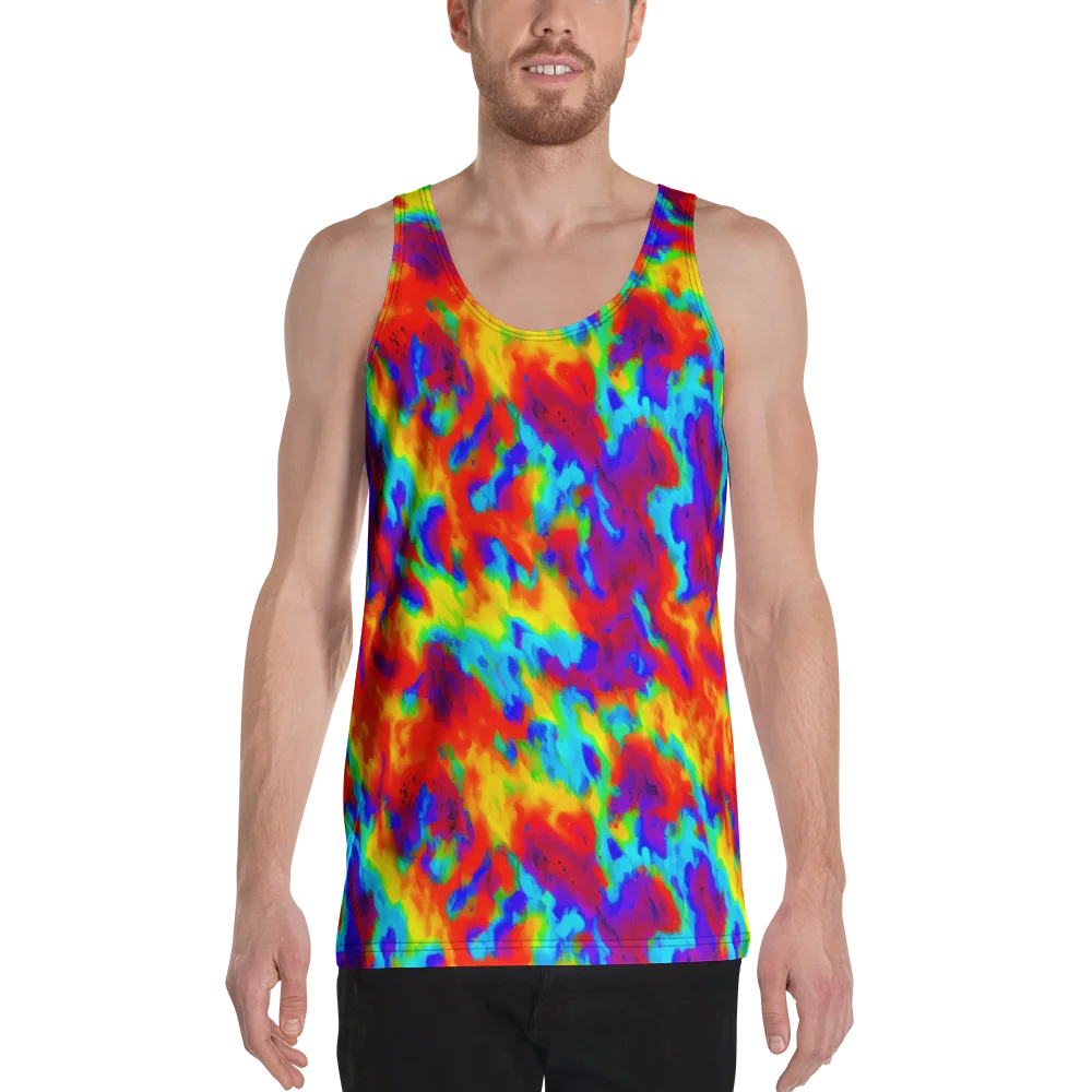 Flame Spectrum on Men's Tank Top — Front