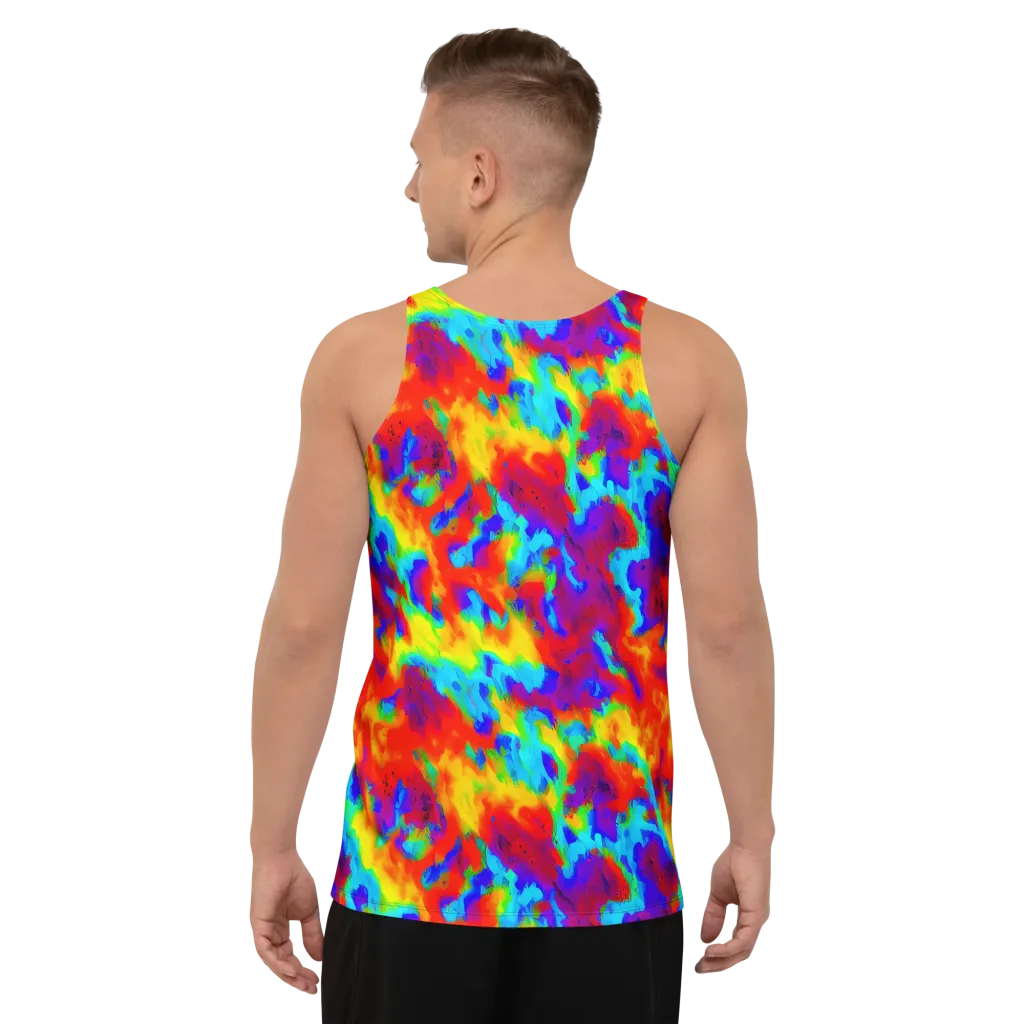 Flame Spectrum on Men's Tank Top — Back